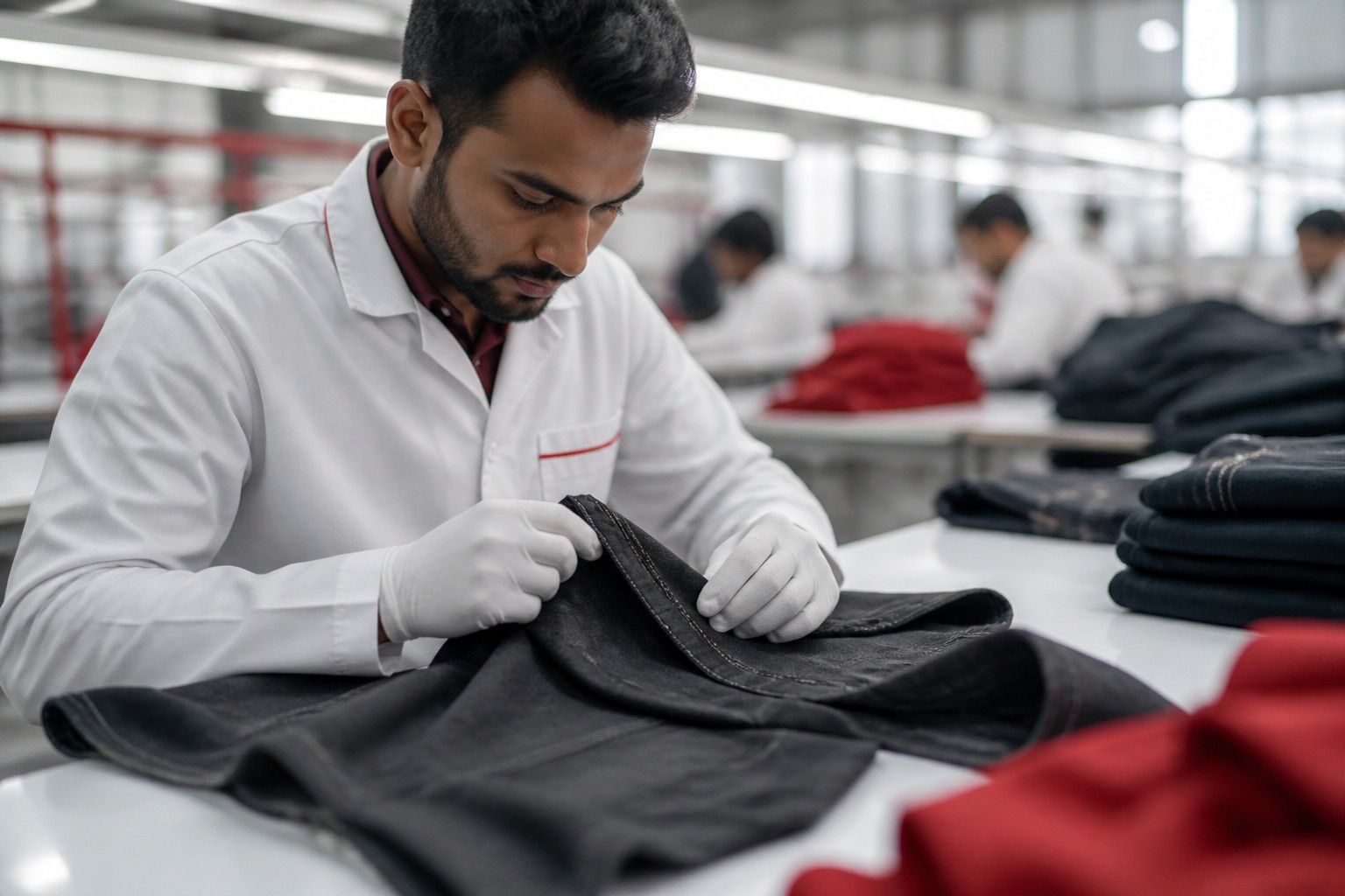 Naseeb Leather Industries quality assurance inspection