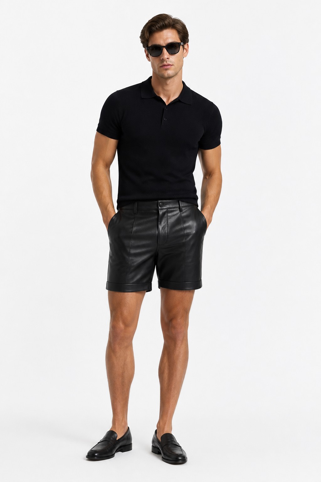 Men Black Fashion Shorts 01