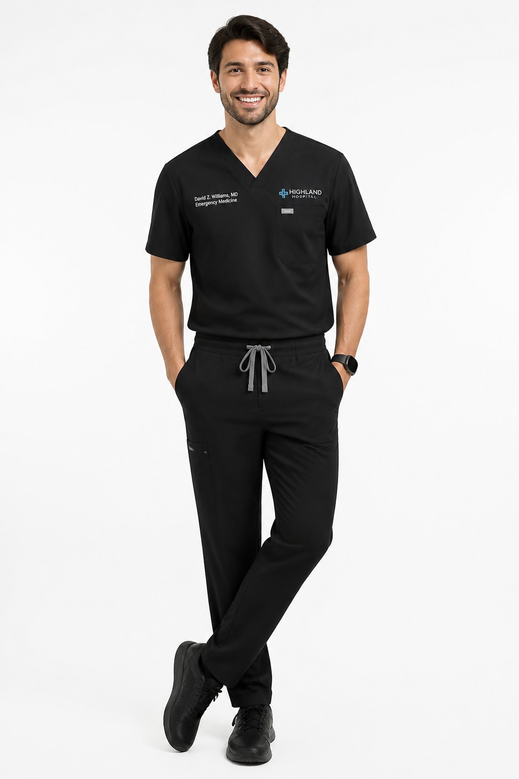 Custom Embroidered Medical Uniform 09