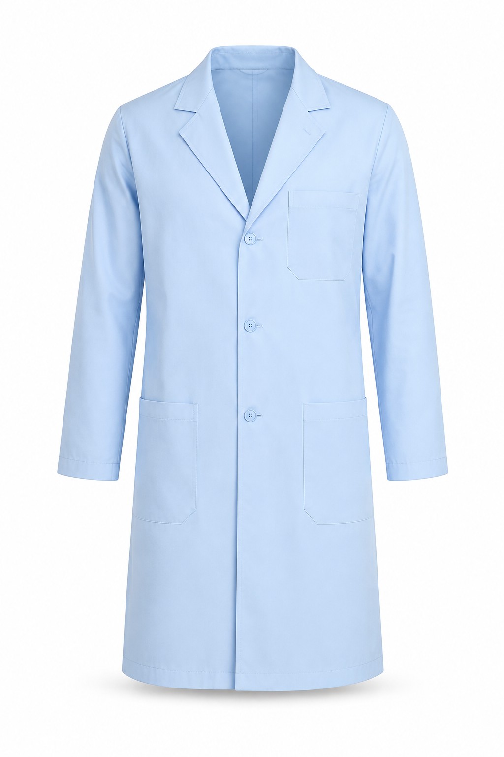 Mens Professional Lab Coat Ice Blue