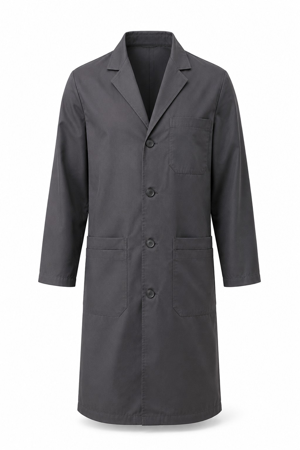 Long Doctor Lab Coat Charcoal