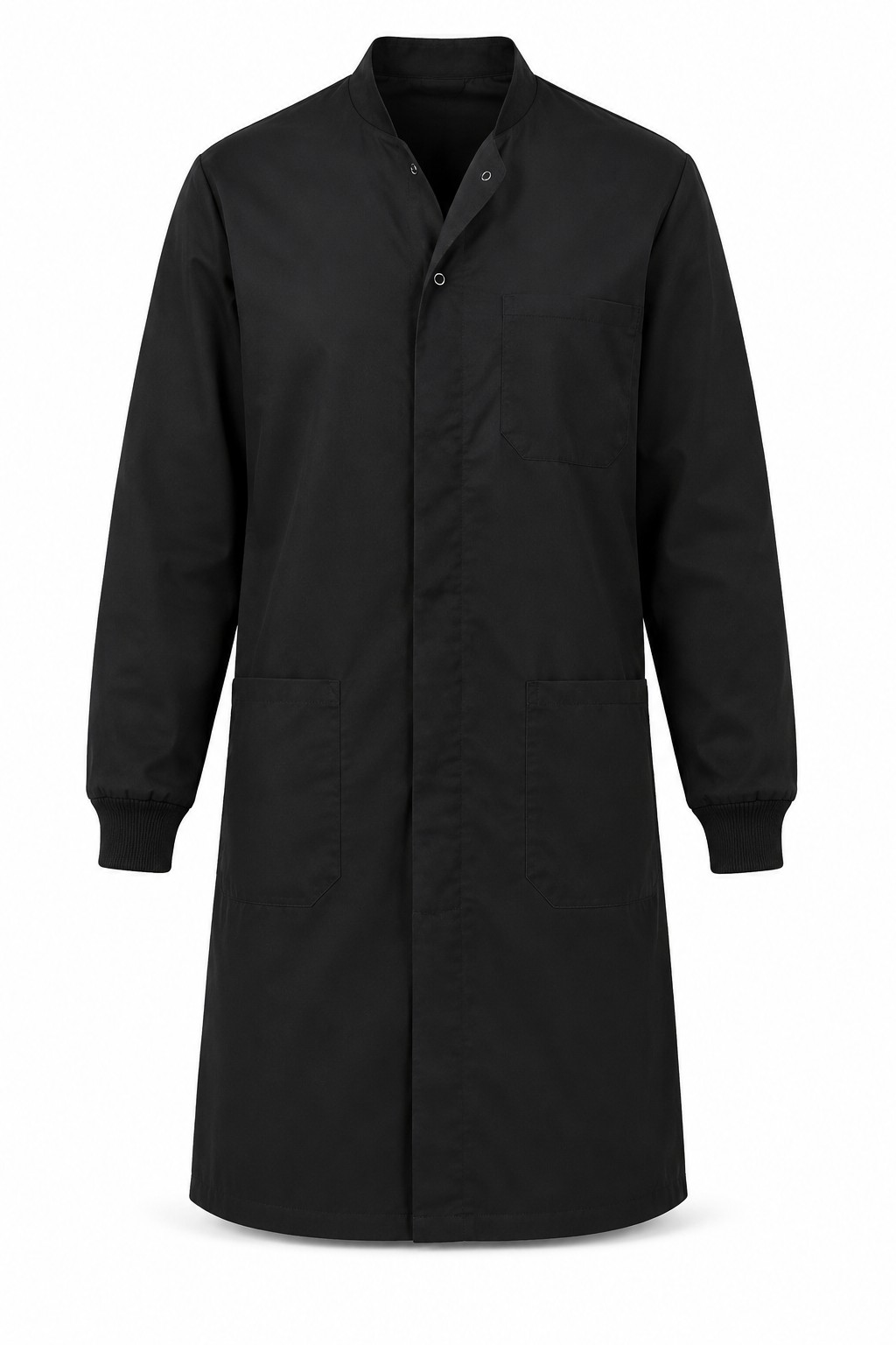 Antimicrobial Laboratory Coat Black