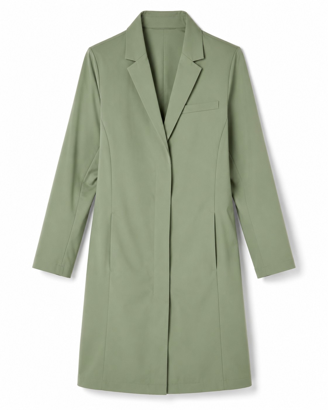 Premium Stretch Lab Coat Sage Green