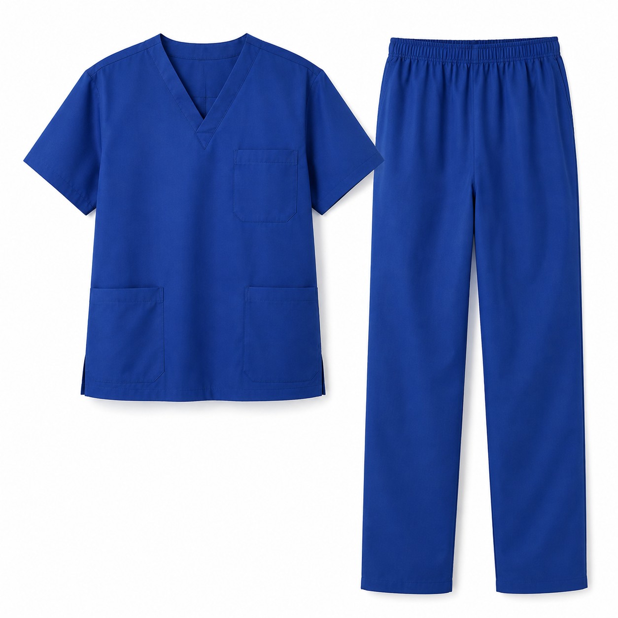 Unisex Hospital Scrub Set Royal Blue