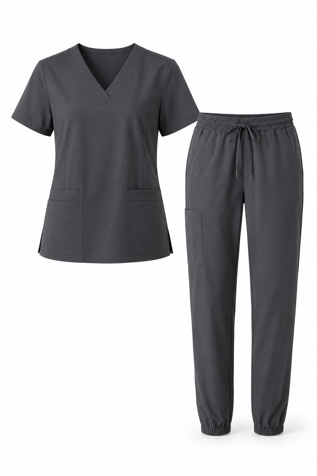 Antimicrobial Medical Scrub Set Charcoal