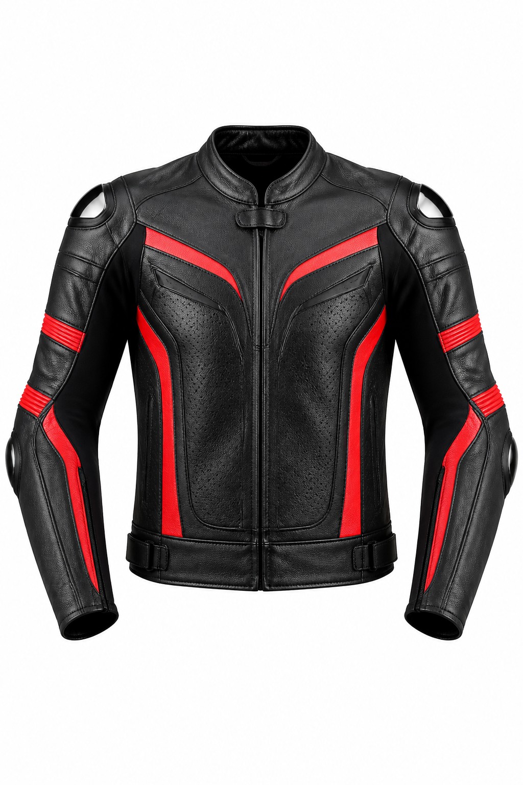 Men Black Red Race Jacket 01