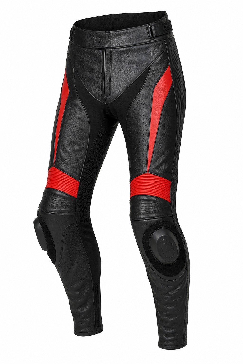 Men Black Red Race Pants 03