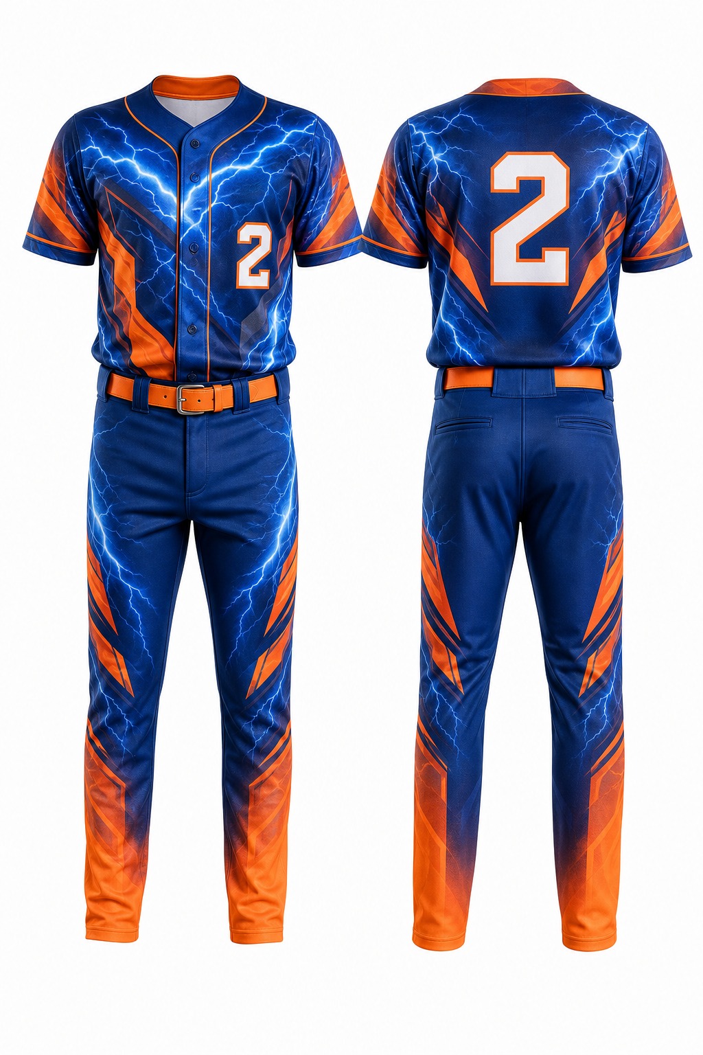 Baseball Uniforms #2 — Design 01 Sublimation Kit