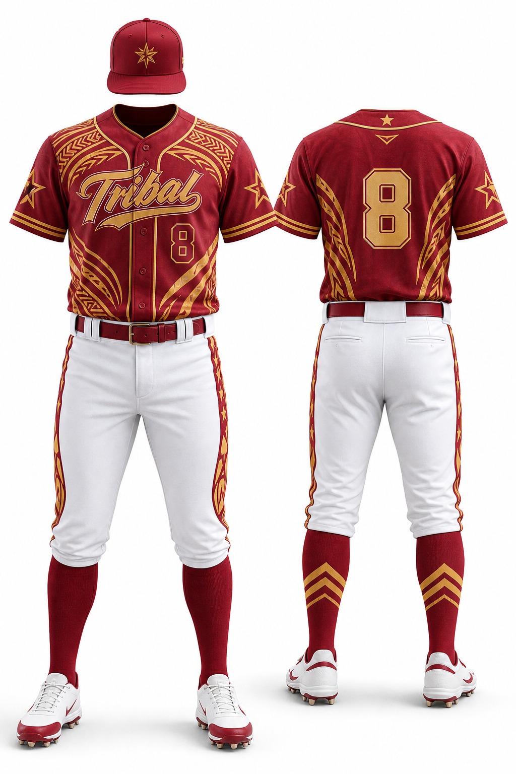 Baseball Uniforms #8 — Design 02 Sublimation Kit