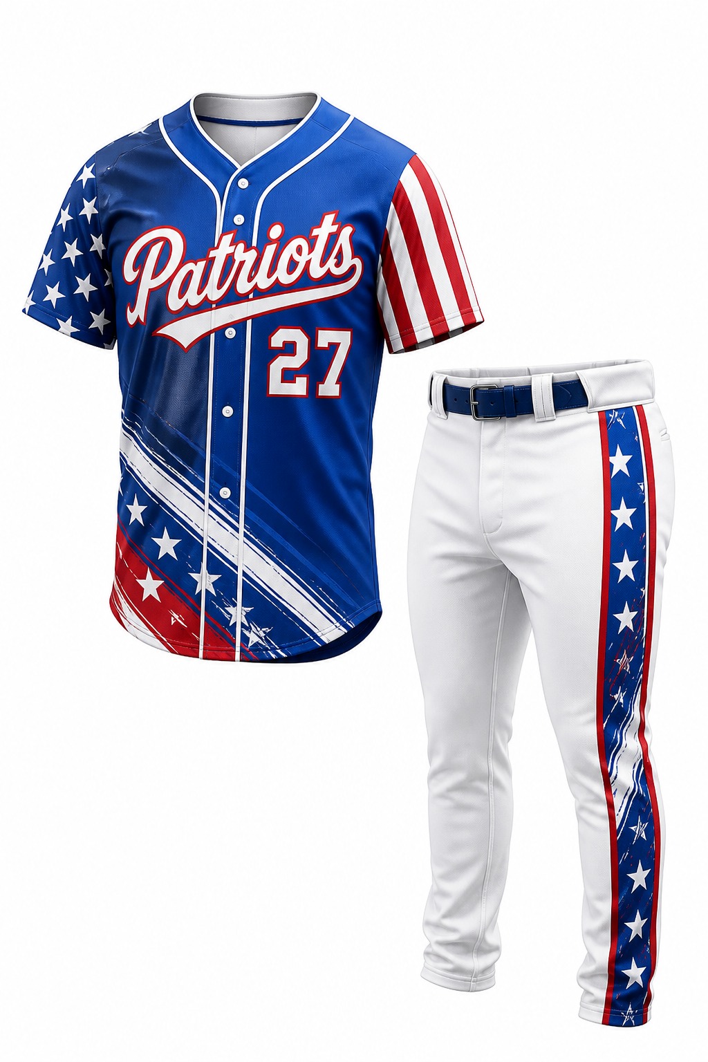 Baseball Uniforms #27 — Design 07 Sublimation Kit