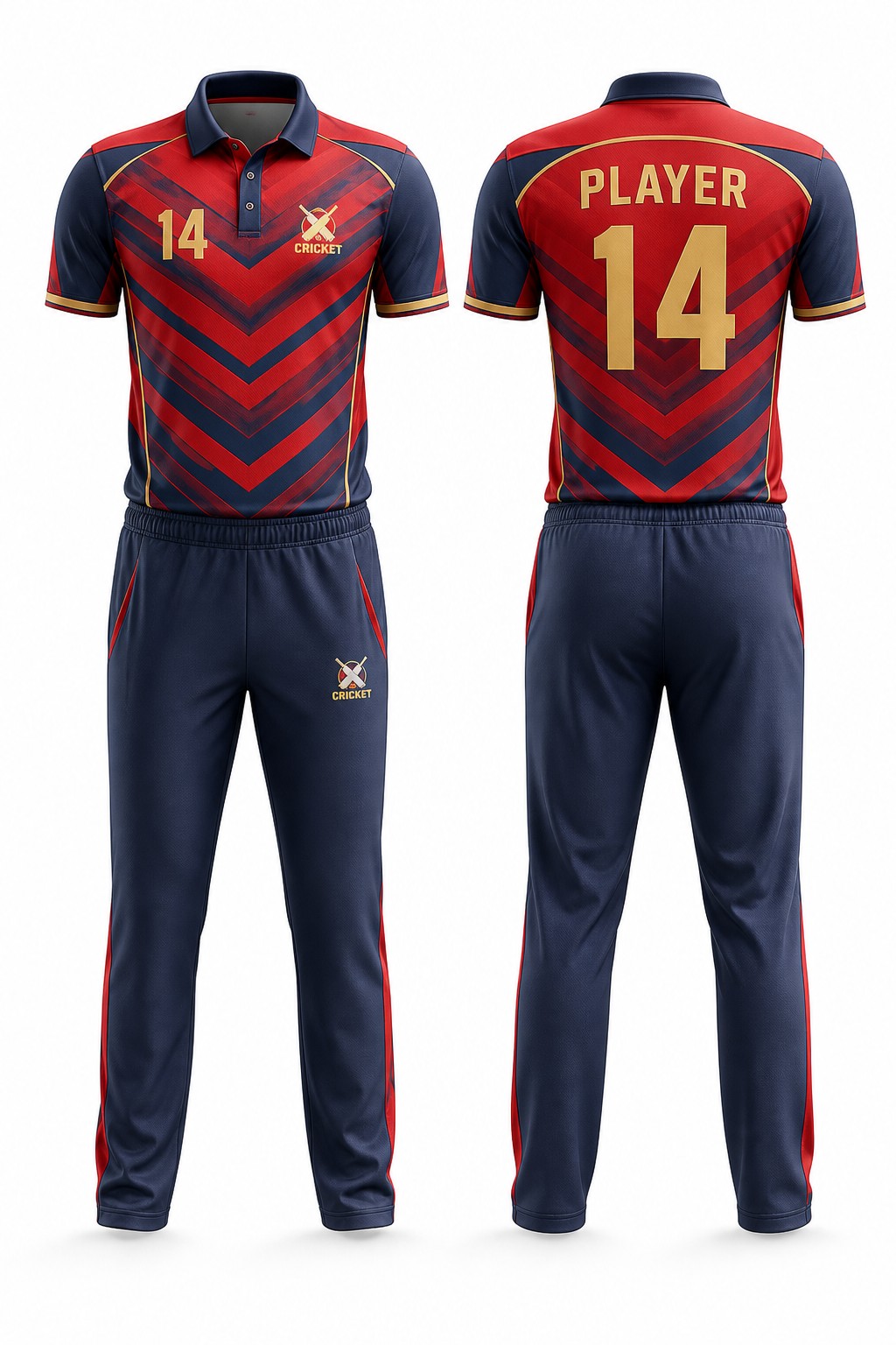 Cricket Uniforms #14 — Design 03 Sublimation Kit