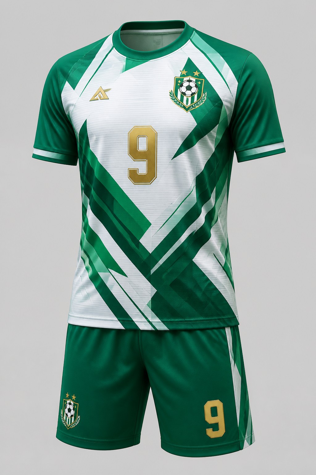 Soccer Uniforms #9 — Emerald Gold Kit
