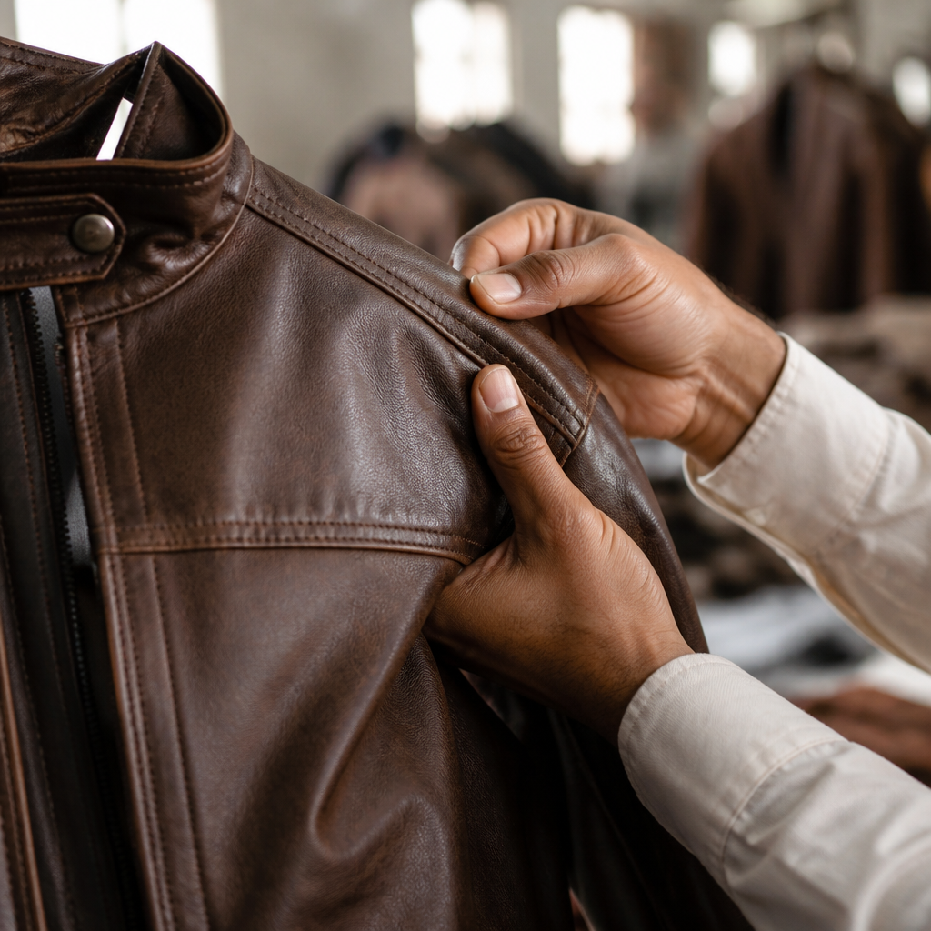 Top quality leather inspection